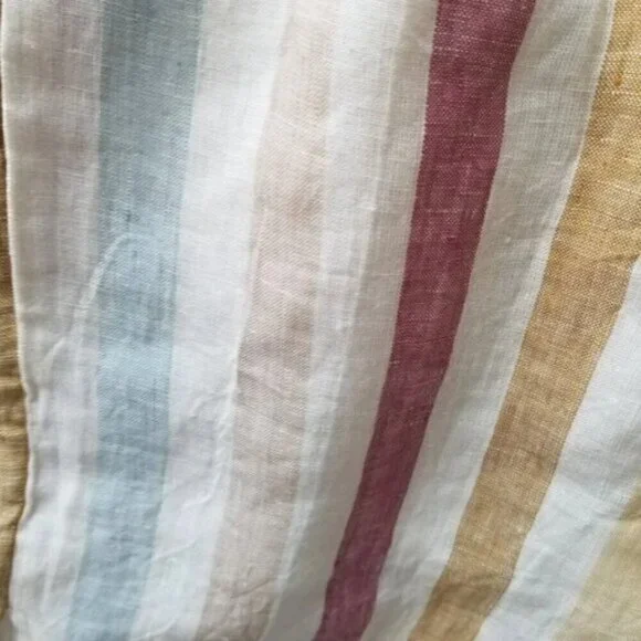 Madewell x Laude the Label Everyday Shorts in Painter Stripe 100% Linen M - Picture 10 of 13